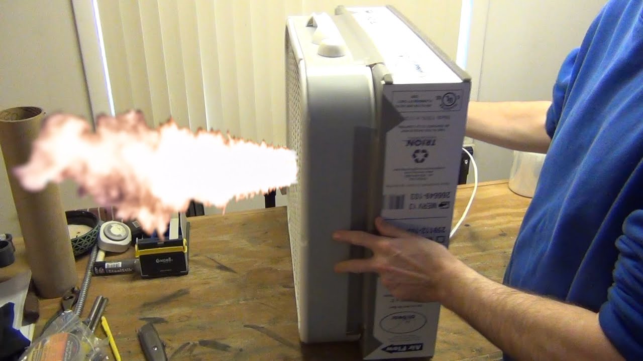 Inexpensive DIY Shop Dust Air Filter - YouTube