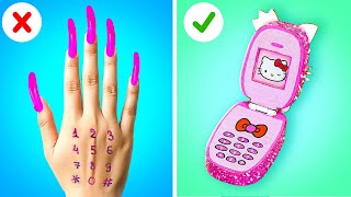 Niedliche Kitty Handy Hacks Und Bunte Ideen Für Handyhüllen|Wie Man Das Handy Schmuggelt, 123Go!Like