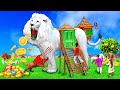 विशाल सफेद शेर का घर Magical Super Giant White Lion House Story Hindi Kahaniya 3D Animated Stories