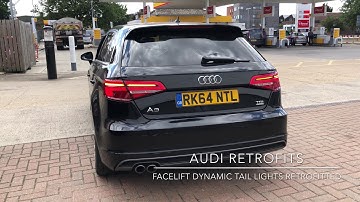 2014 Audi A3 8V Facelift Dynamic Sweeping Indicator Tail Light Upgrade