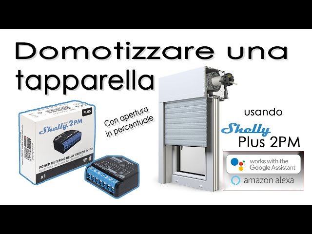 Shelly Plus 2PM Interruttore Wi-Fi a due canali per tapparelle