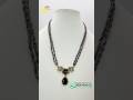 Black Keshi Pearls with Elegant Black Pendant Necklace | Handmade Custom Designer Jewellery