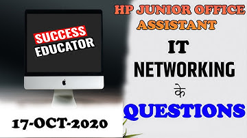 HPSSC JOA-IT PREPARATION 2020 || COMPUTER NETWORING || CLASS 8 || HP GOVT JOBS 2020