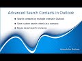 Quickly search contacts by multiple criteria in Outlook