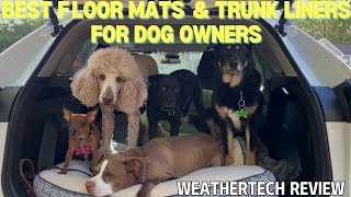Best Car Floor Mats & Trunk Cargo Liners For Dog Owners - Weathertech Protective Mats Product Review