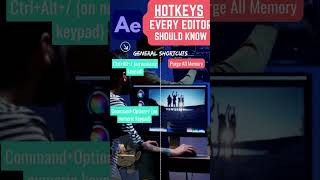 Purge All Memory hotkey. The fix all bugs solution. #hotkeys #adobe #aftereffects #editing #tutorial