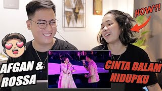 Afgan Feat. Rossa - Cinta Dalam Hidupku | KONSER ROSSA - The Journey | REACTION