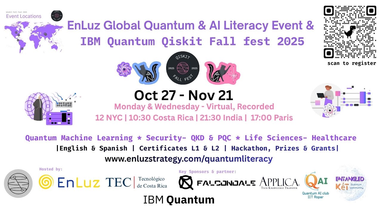 Week 1-Day 2 of 8 - EnLuz Global Quantum & AI Literacy Event & IBM Quantum Qiskit Fall Fest 2025