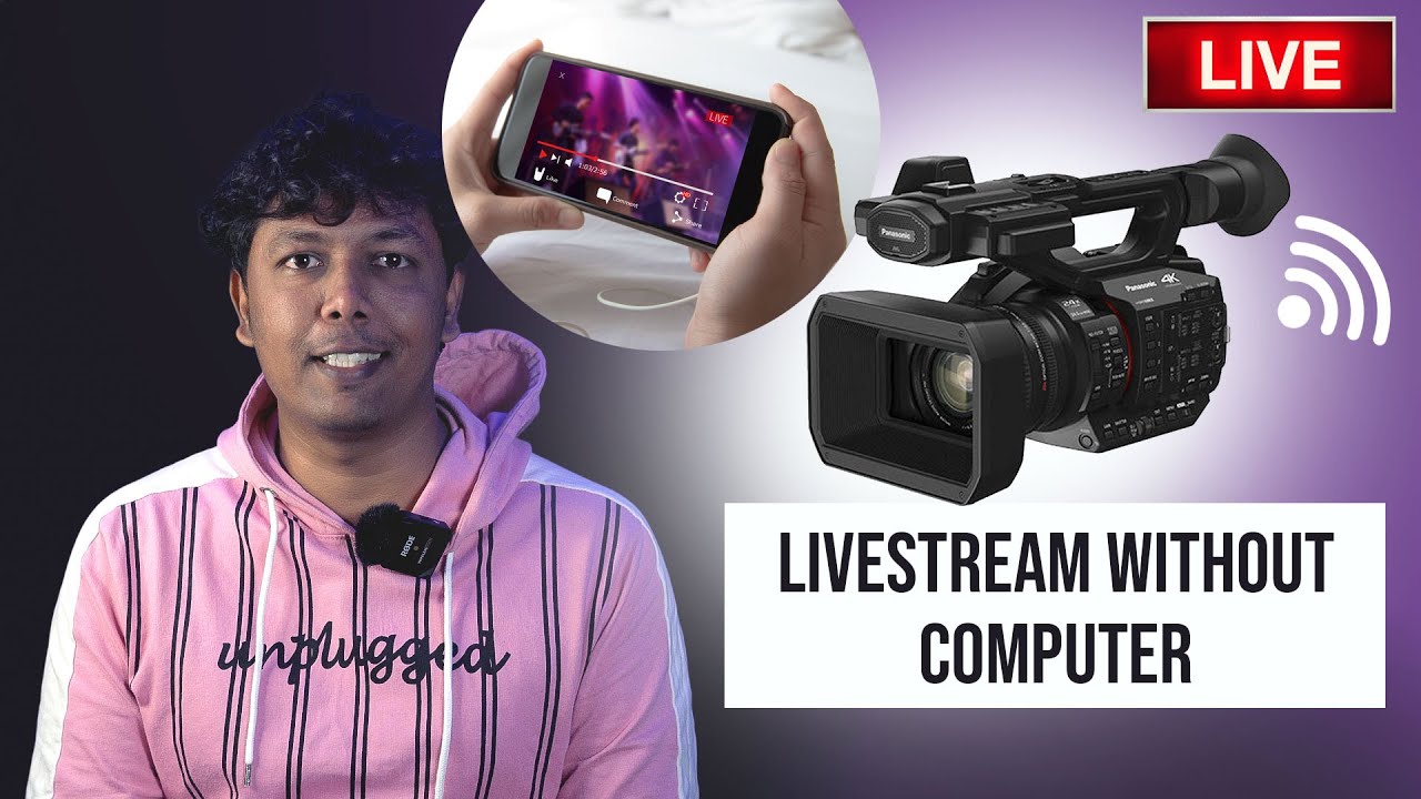 live streaming, webcam Panasonic X20 4K camera தமிழ் English हिन्दी