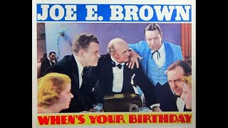 Whens Your Birthday 1937 RKO Radio Pictures American Film Comedy