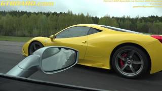 The yellow 458 speciale had less fuel in it for sure and different
driver tecniques, manitetto settings also which gears etc could have
influenced race. , giallo triplo strato ferrari ...