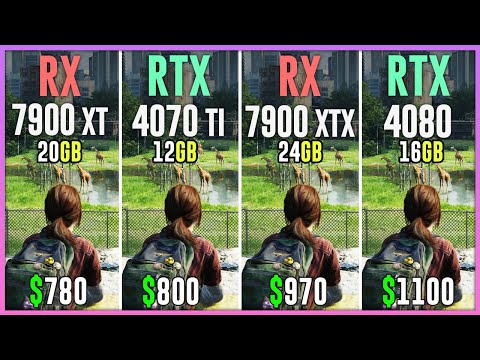 RX 7900 XT vs RTX 4070 TI vs RX 7900 XTX vs RTX 4080 - Test Games | Best Graphics Cards Under $1100