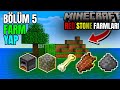TAŞ FARMI OCAK FARMI VE XP FARMI YAPTIK / MİNECRAFT ISSIZ ADA PART 5