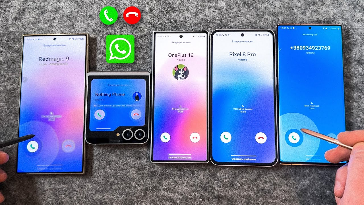 SAMSUNG A55, Note 20 U, S24 U, Z Flip6, Z Fold6, Cellular vs WhatsApp Incoming Call Over the Horizon