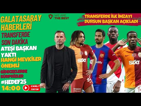 🔴CANLI YAYIN / GALATASARAY HABERLERİ / ERDEN TİMUR SON DURUM / FOFANA , SACHA BOEY İLKAY VE ZAHA