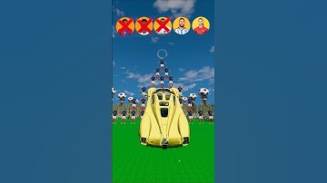 Ronaldo ‼️ Messi ‼️ Yamal ‼️ Vinicius ‼️ Mbappe Characters 👌⚽ #beamngdrive #simulator #shorts