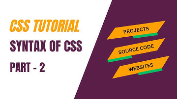 css syntax | css tutorial | hindi part - 2