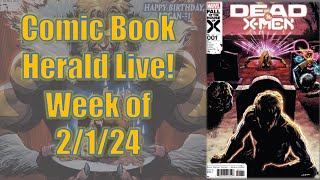 Sabretooth War, Dead X-Men, Best Comics of January 2024! | CBH Live!
Talking comics news, Sabretooths war against Wolverine, the first issue of Dead X-Men, and my picks for favorite graphic novels of the month.
Comics Discussed Today:
Wolverine #42
Dead X-Men #1
Avengers Inc #5
Avengers Twilight
Send in any questions or topics you want to see discussed here, and Ill include as many good ones as I can! Be cognizant of spoilers today too!
Come join us live to get in your own questions and have them discussed on the show!
Spoilers for the Dawn of X to this point may follow!
For the full Dawn of X reading order:
https://www.comicbookherald.com/the-complete-marvel-reading-order-guide/jonathan-hickman-x-men-reading-order/
For all Comic Book Herald X-Men videos:
https://www.youtube.com/playlist?list=PLbUTT7Ae14QsfMq3Uz8bNnnzpiUwXHgJ-
Please like & subscribe to Comic Book Herald to get all the new video guides, and help the channel reach more comic book fans!
You can subscribe to the Best Comics Ever podcast here:
https://podcasts.apple.com/us/podcast/best-comics-ever/id1366035075
Find more from Comic Book Herald at:
https://www.comicbookherald.com
https://www.patreon.com/comicbookherald
https://www.twitter.com/ComicBookHerald
https://www.facebook.com/ComicBookHerald
https://www.instagram.com/ComicBookHerald
https://www.storenvy.com/stores/1279874-comic-book-herald
About Comic Book Herald:
My names Dave, and Comic Book Herald is a labor of love designed to help new, lapsed, and curious comic book readers explore and enjoy the wonderful world of comics. Ive been developing reading orders, chronology guides, and detailed comics recommendations since late 2011. Comics can be confusing and intimidating; I try to help. Sabretooth War, Dead X-Men, Best Comics of January 2024! | CBH Live!