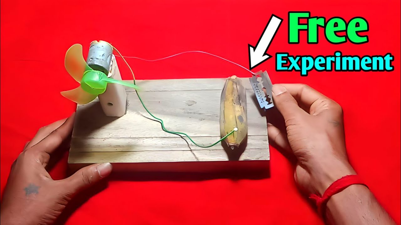 Free Energy generator Motor and Banana Home Experiment YouTube