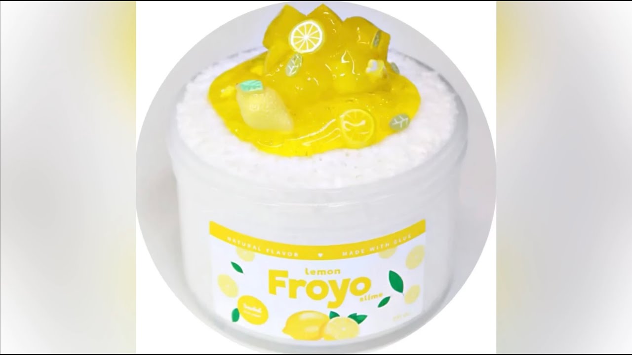 How to Make Lemon Froyo Slime (ButterFizz Texture from Momo Slimes ...
