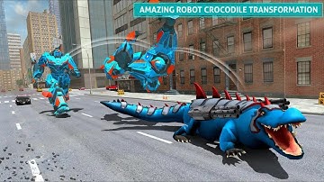 Robot Crocodile Game Transforming Robot Attack (Cradley Creation) Android Gameplay HD