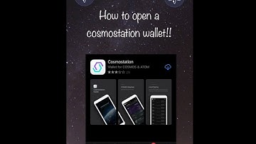 COSMOSTATION  WALLET ( opening tutorial for IOS )