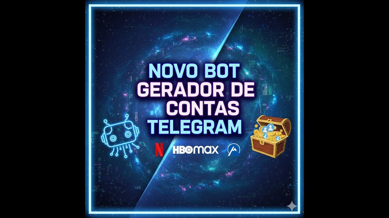 Novo Bot Gerador de Contas Netflix, Paramount, Disney e MUITO mais ...