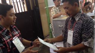 gn sahari 17 Penyerahan surat mandat dari saksi calon kpd kpps
