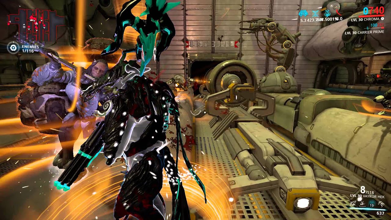 Warframe - Chroma with 20 Arcane Grace Enhancements