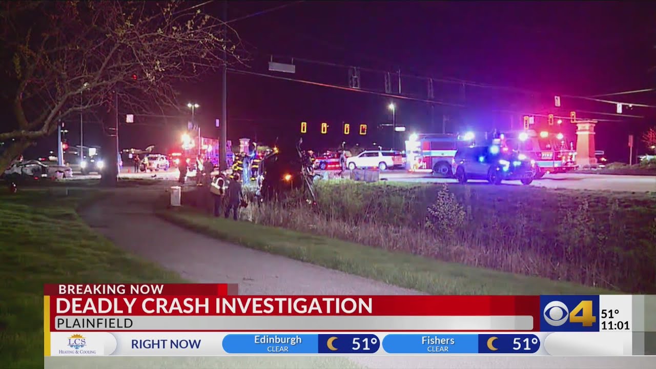 Plainfield Police: Two-vehicle crash leaves one person dead - YouTube