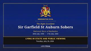 Lying-In-State and Public Viewing of The Right Excellent Sir Garfield St. Auburn Sobers.