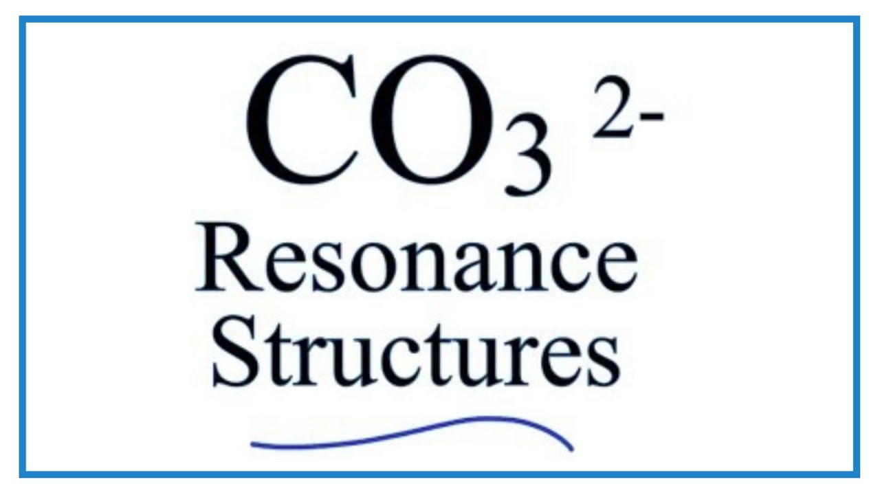 Resonance Structures for CO3 2- (Carbonate ion) - YouTube.