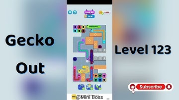 Gecko Out Level 123 Walkthrough 🧩 | Step-by-Step Puzzle Guide | Mini Boss