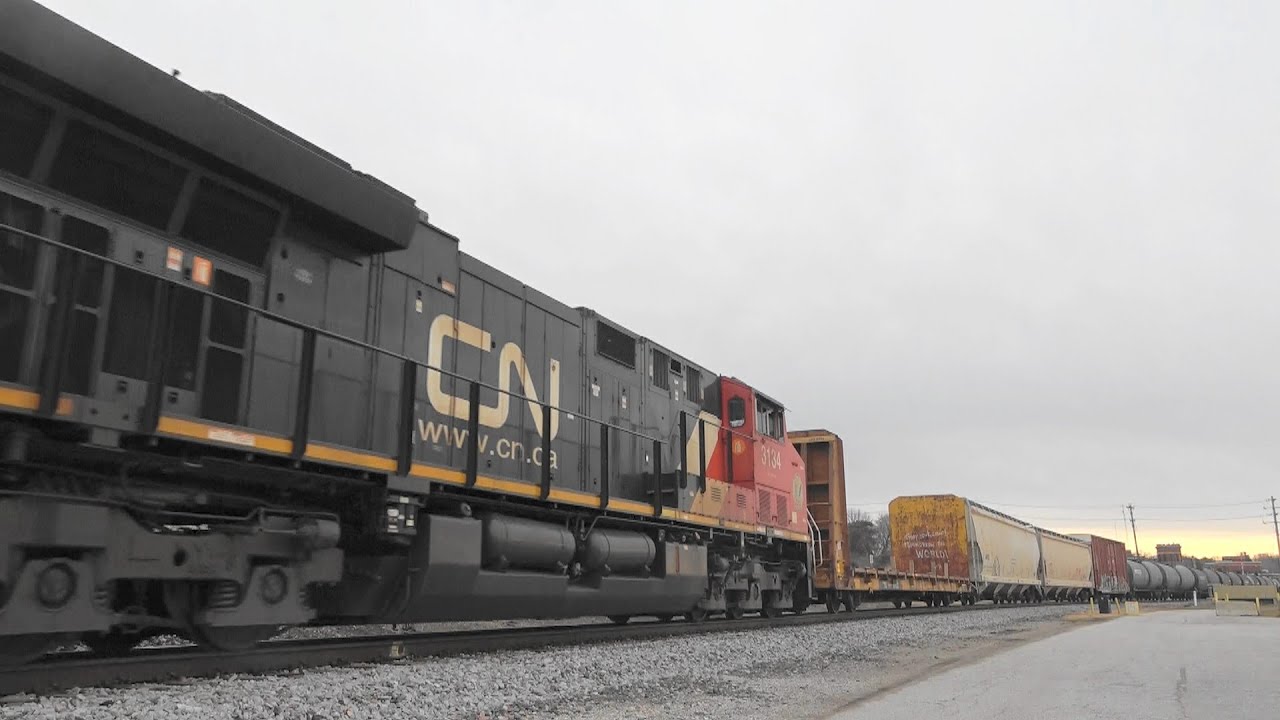 CP 8891 w/ KCS, HLCX, & CN Leads freight, Davenport, IA