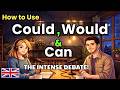 How to Use Can, Could & Would in Real English Conversations| Real English Dialogues |English Podcast