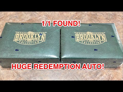 1/1 AND BIG REDEMPTION AUTO PULL FROM 2020 TOPPS BROOKLYN
