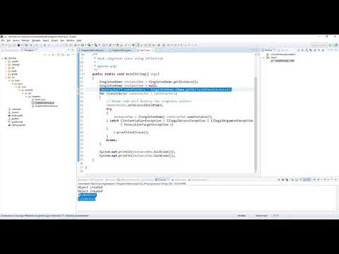 Singleton Hack Using reflection and its solution