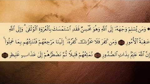 قراءة للشيخ صلاح ابو خاطرسورة لقمان