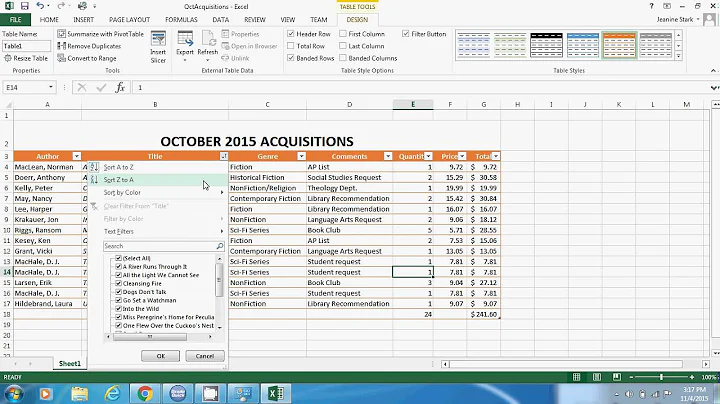 Stark Excel Tutorial