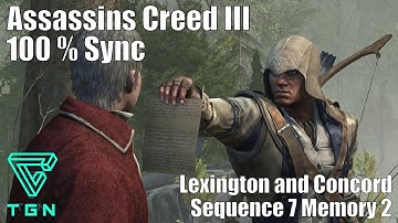 Lexington and Concord : Sequence 7 Memory 2 - Assassins Creed 3 HD
