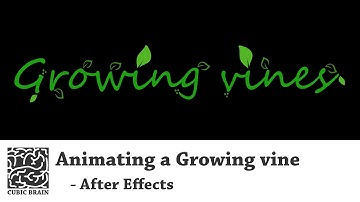 Basic animation in After Effects CC (Growing vine)