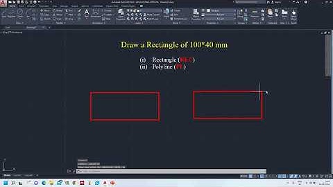 Draw a Rectangle (REC) in #AutoCAD