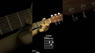 How to play a D Chord, D Sus 2, D Sus 4 on Guitar #shorts