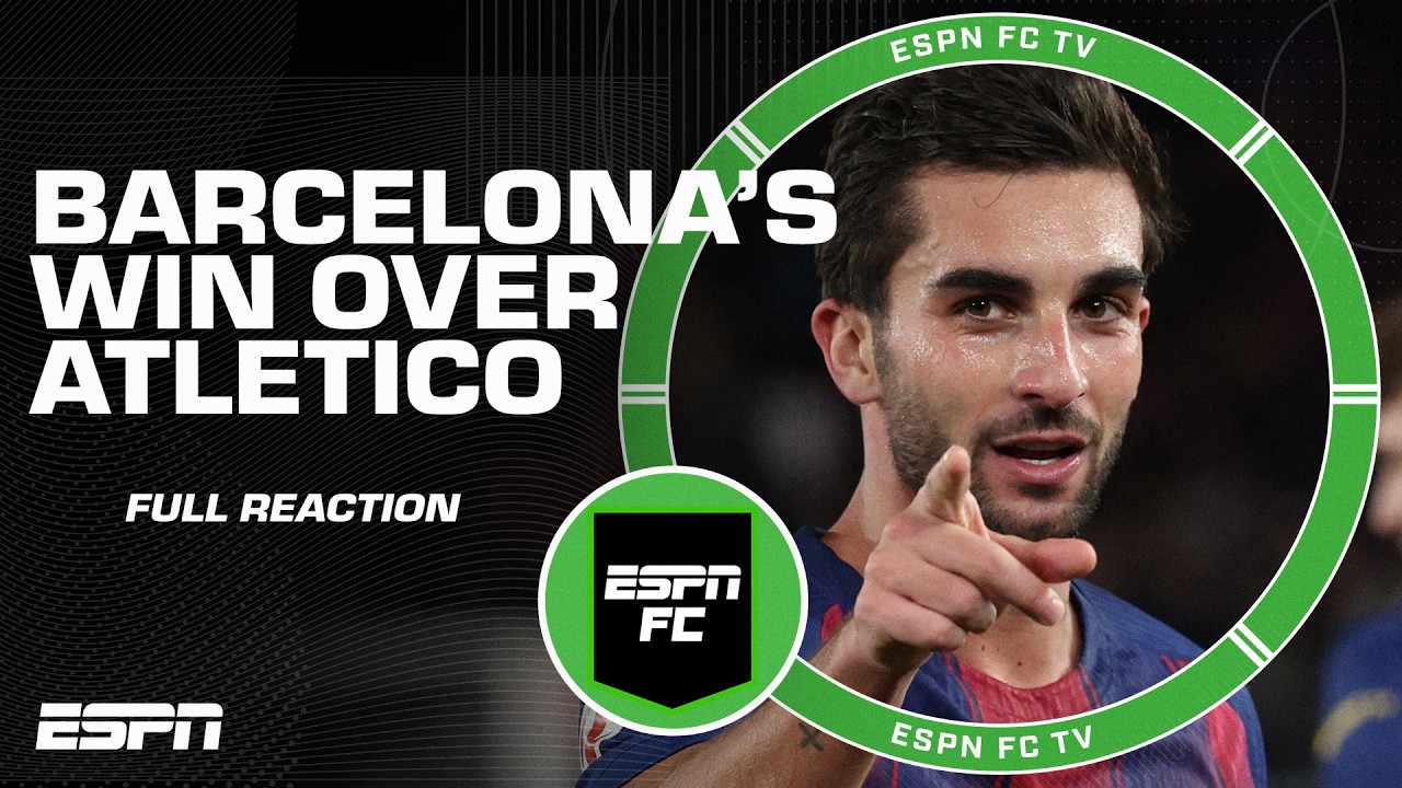 Barcelona vs. Atletico Madrid FULL REACTION 🍿 Turning point for Barca in LALIGA race? | ESPN FC
