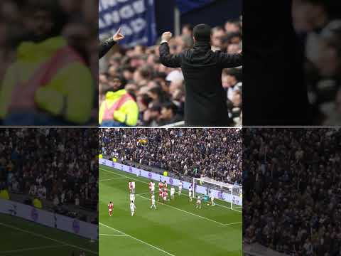 ARTETA AND THE BENCH REACT TO HAVERTZ&#39;S GOAL AGAINST TOTTENHAM!