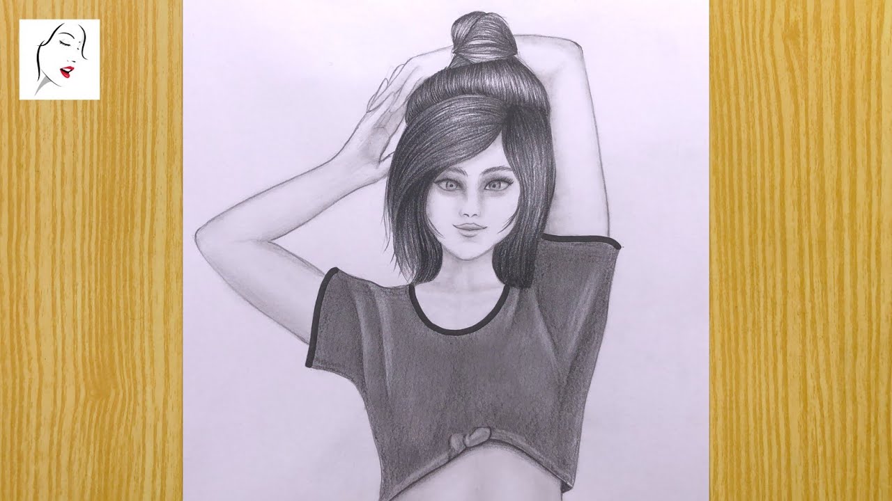 OMG How To Draw A Girl A Beautiful Girl Drawing Attitude Girl 