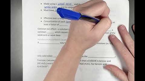 Chapter 17, Section 2 part 1 Buffers