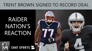 Trent brown has signed with the oakland raiders for 4-years, $66 mm.
will receive 36.125 million in guaranteed money. contract makes
high...