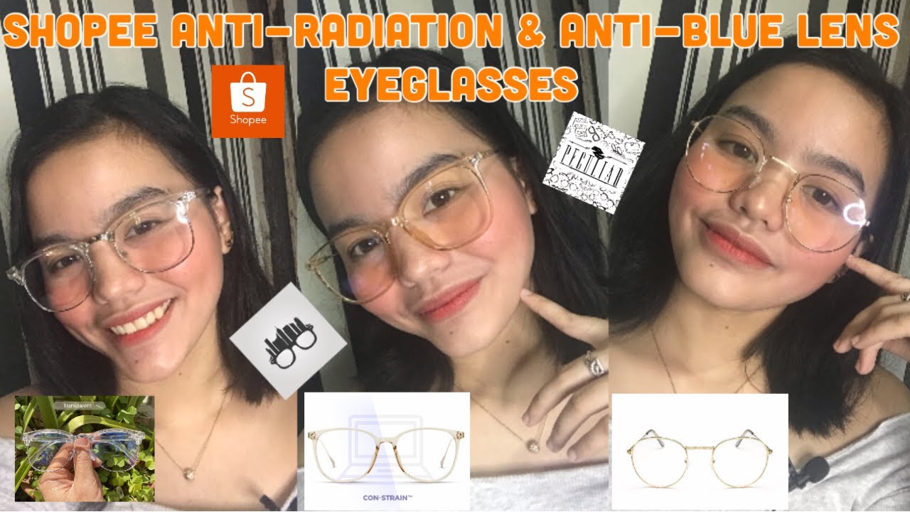 SHOPEE ANTI-RADIATION & ANTI-BLUE LENS EYEGLASSES | Maria Clara