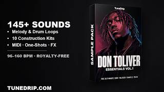 Don Toliver Sample Pack 2026 - Essentials Vol.1 (Loops + MIDI + One-Shots) | TuneDrip
